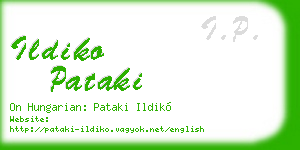 ildiko pataki business card